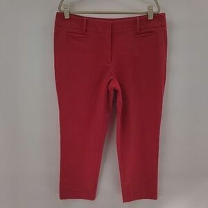 LOFT Marisa Pink Crop The Riviera Pant Size 14